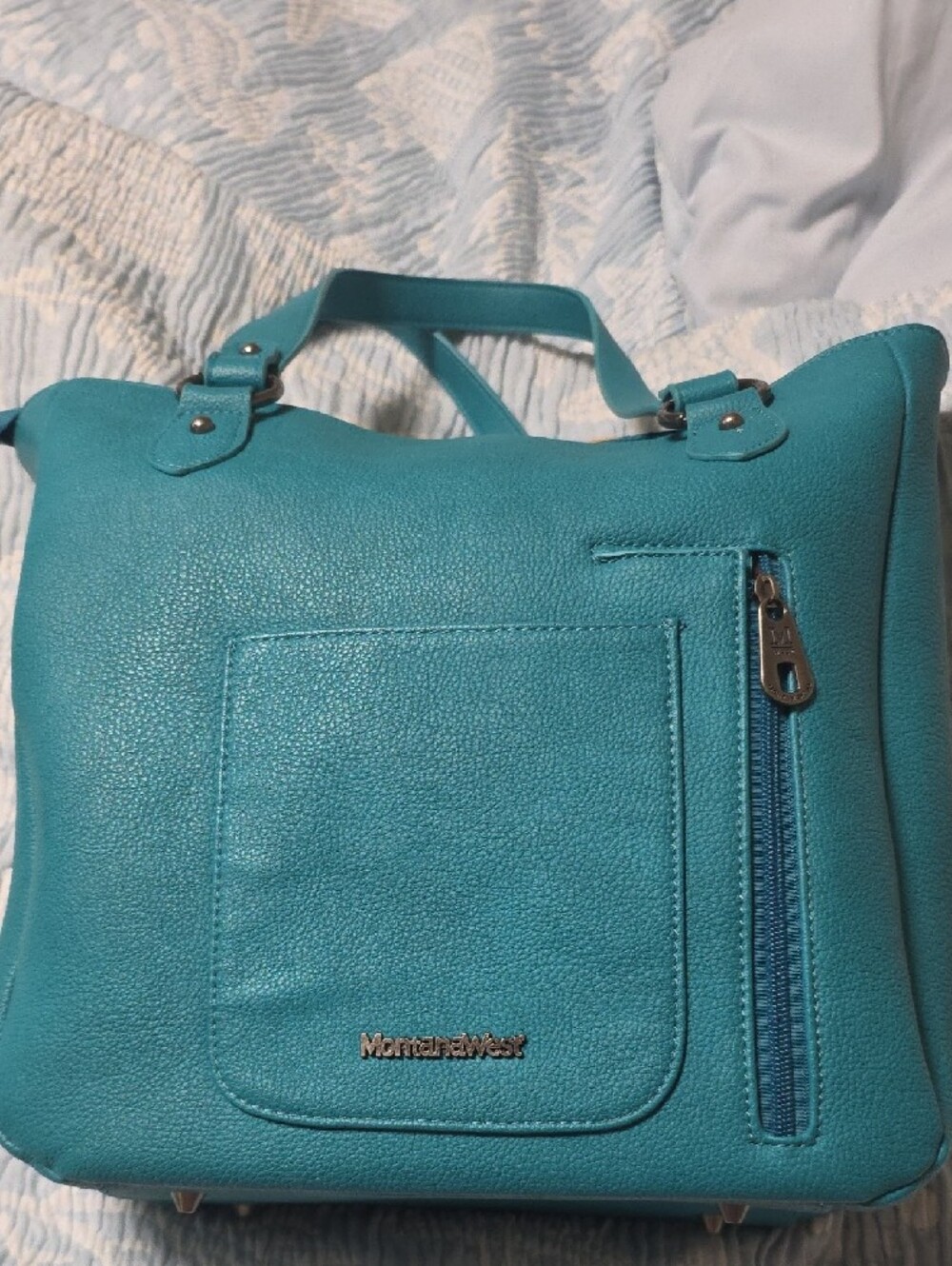 Montana West Turquoise & Mustard Southwestern Shoulder Bag - Picture 2 of 8